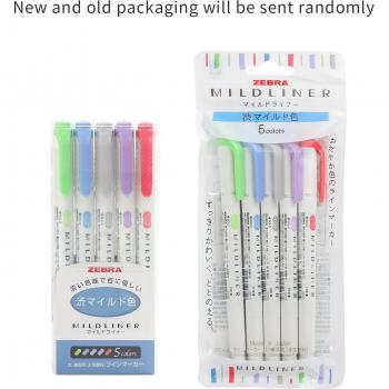 Zebra Mild Liner Double Head Highlighter Set (3pcs or 5pcs)