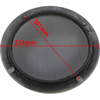 Enceinte coaxiale 8 pour véhicule, couverture de grille en métal noir 207mm