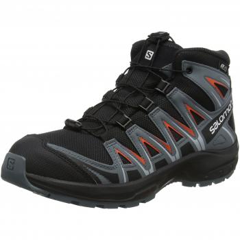 Salomon Kinder Wanderschuhe, XA PRO 3D MID CSWP J, schwarz/orange