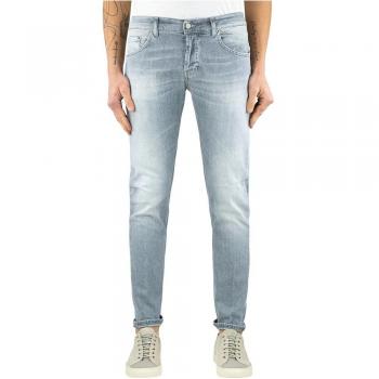 Dondup Slim-fit Gray Cotton Jeans