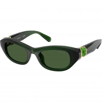 Lunettes de soleil rectangulaires Swarovski Femme Vert foncé
