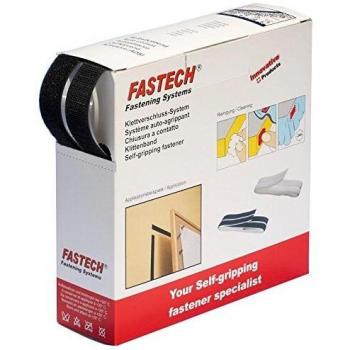 Fastech Self-Adhesive Hook Pad 10 m x 50 mm Black