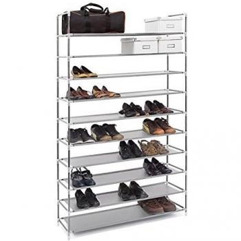 Scarpiera per 50 Paia di Scarpe Grigia