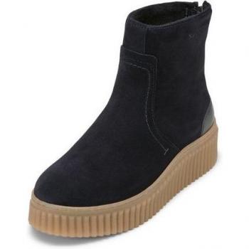 MARC O POLO Damen Plateau-Stiefel marine, Größe 40