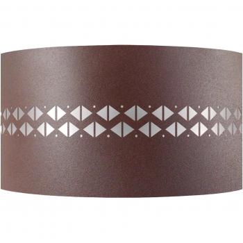 Applique Design Métal Marron