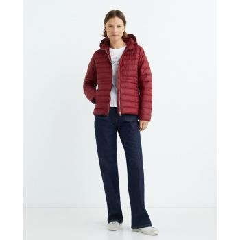 Tommy Hilfiger Frauen‑Steppjacke LW Down Jacket mit Kappe