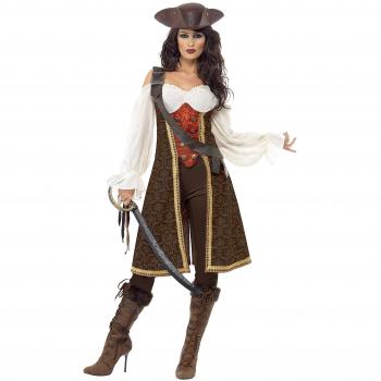Vêtement de pirate femme – marin marbré, petite taille