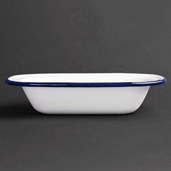 Olympia Enamel Rectangular Pie Dish 50x180x135mm