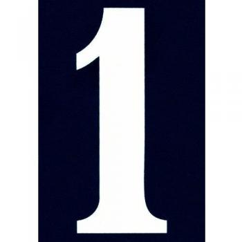 Numéro de rue autocollant PVC 1 75 x 110 mm