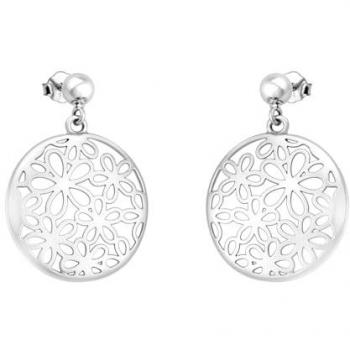 925 Silber Ohrstecker mit Blumenmotiv