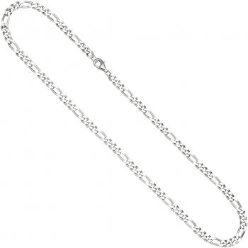 Jobo Damen Figarokette 925 Silber diamantiert 50 cm