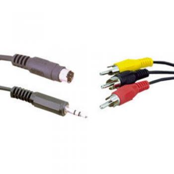 Conector HDMI 5 m Dual: Mini‑DIN, 3.5 mm y RCA – PC a TV
