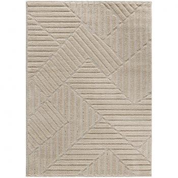 Alfombra Geométrica Beige Numa