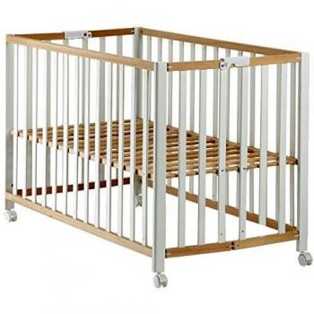 Lettino a Sponde in Faggio Biologico Naturale 60x120 cm