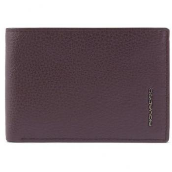 Porte-cartes Modus Special brun sombre, design flip‑up, fenêtre d’ID et protection RFID