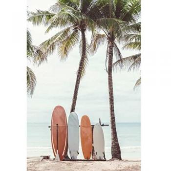 Décoration Murale Surf et Palmiers 65x97 cm