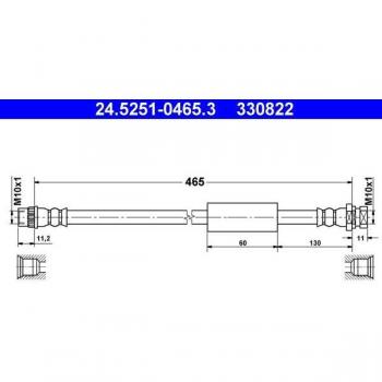 ATE 24.5251-0465.3 Bremsleitung