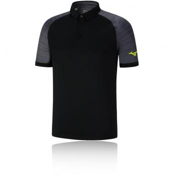 Mizuno Black Printed Polo for Men