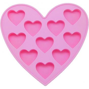 Silicone moule à glaçons cœur pêche