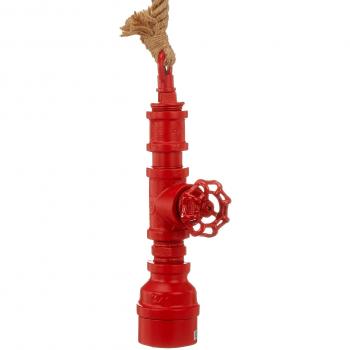 Näve Retro Red Pendant Light with Hemp