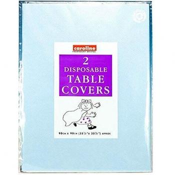 Pale Blue Disposable Table Cover 90 x 90