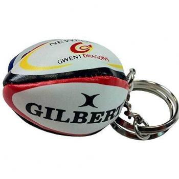 GWL Newport Gwent Dragons Keyring with Rugby Ball Design