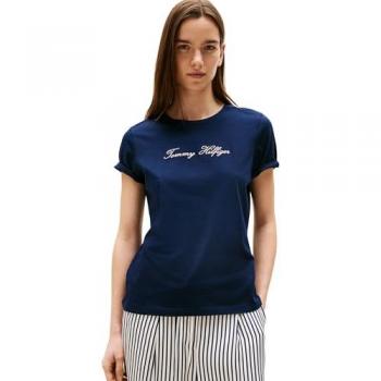 Camicia T‑shirt Tommy Hilfiger Blu Nera Regular Fit