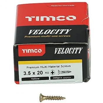 Velocity Elite 3.5 mm × 20 mm Pozi Screws – 200 Pack
