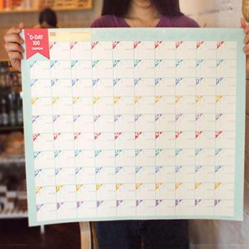 5Pcs 100-Day Countdown Schedule