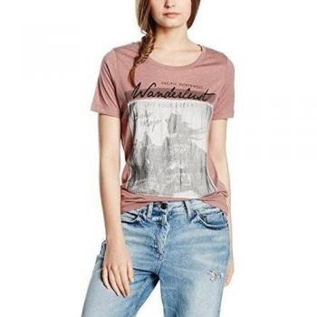 Camiseta de Mujer ONLY Onlwildness S/S Top Box, Color Rosa