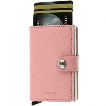 Secrid Mini‑Card‑Holder – Damen, knuspriges echtes Leder