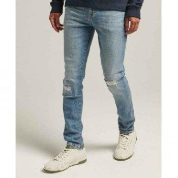 Superdry Jeans Pitillo Azul Casual Hombre