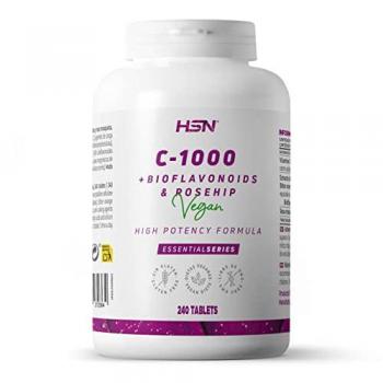 Vitamina C 1000mg HSN rosa mosqueta 240 tabletas