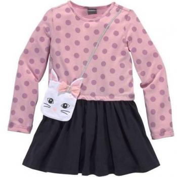 KIDSWORLD Mini-Jersey-Kleid – Festliches Outfit, Kniefrei, Rundhals