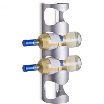 Portabottiglie per 4 bottiglie in acciaio inox