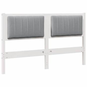 Tête de lit capitonnée 140 cm bois de pin, tissu rembourré
