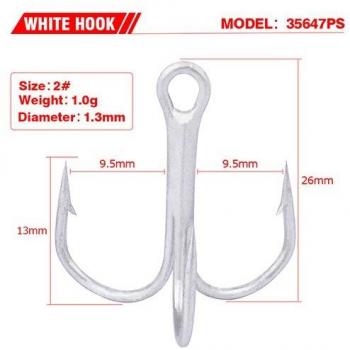 20Pcs Sea Fishing Hooks, Size #1-10