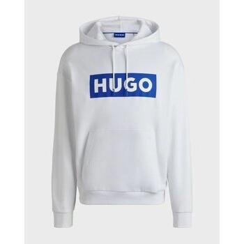 Sudadera de algodón HUGO 50522370 blanca manga larga para hombre