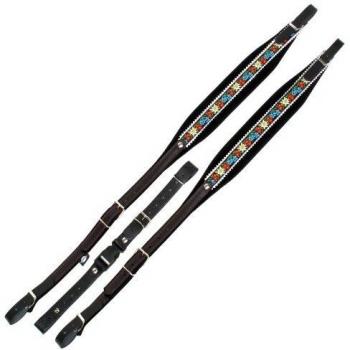 Alpenklang Harmonikariemen für 4-reihige Harmonikas edelweiß/schwarz