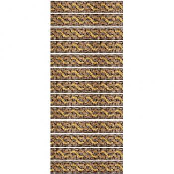 Zigzag Steps PVC Stickers