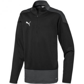 Puma Teamgoal 1/4 Zip Trainingsoberteil für Kinder schwarz