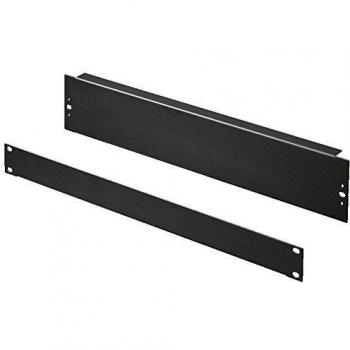 Rittal Panel Negro 1U 19” con Cierre RAL9005 – Dúo de piezas