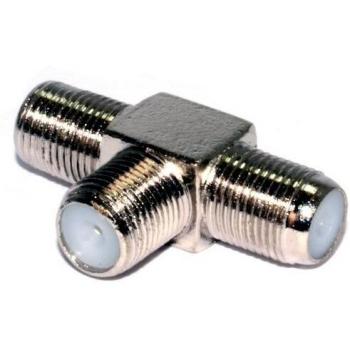 F Type T Splitter for Connecting Satellite and Freeview TV