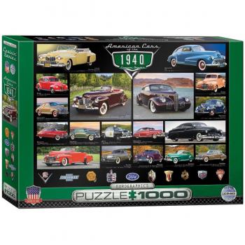 Puzzle Eurographics Cruisin Classics 1940 pour les passionnés d'automobiles (1000 pièces)