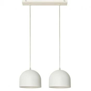 Plafoniera a Sospensione Bar Dritta Bianca 42 cm – Helam Madison