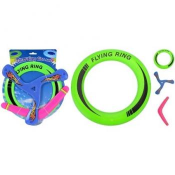Set de disques volants (disque, boomerang, hélice)