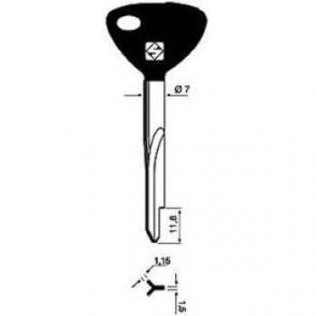Chiavi Silca Croce Xf1p Fe T.p. 5pz