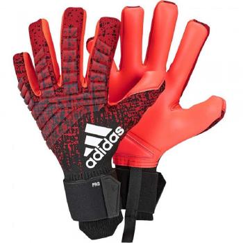 Adidas Herren Torwarthandschuhe PRED PRO, Active Black/Solar Red