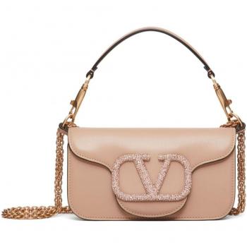 Pink Locò Mini Leather Shoulder by Valentino – Size UNI