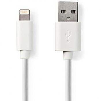 Cavo Lightning 8‑pin Nedis, 3 m, rotondo, PVC bianco, USB 2.0